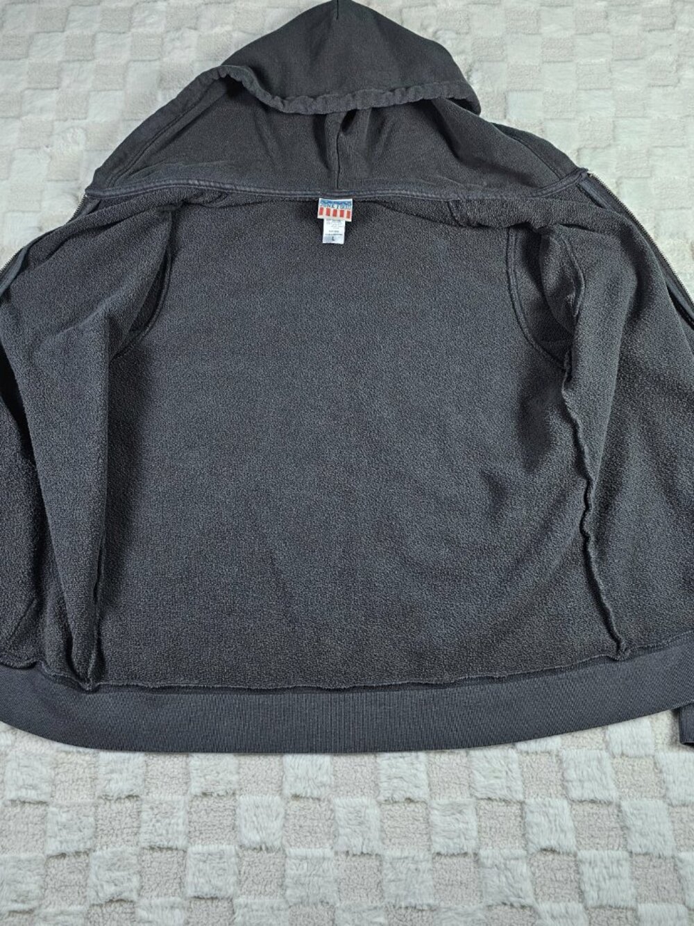 Junk Food New Orleans Saints Hoodie Jacket Mens Large L Full Zip Charcoal NFL - Picture 13 of 16